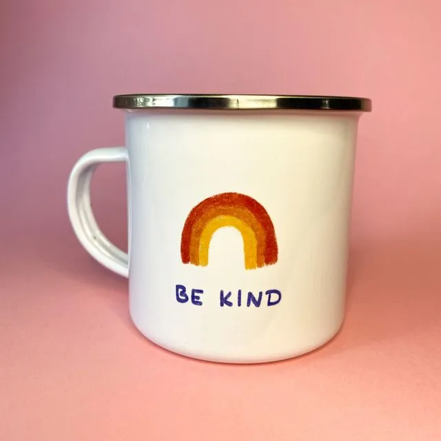Be Kind Enamel Mug 11oz