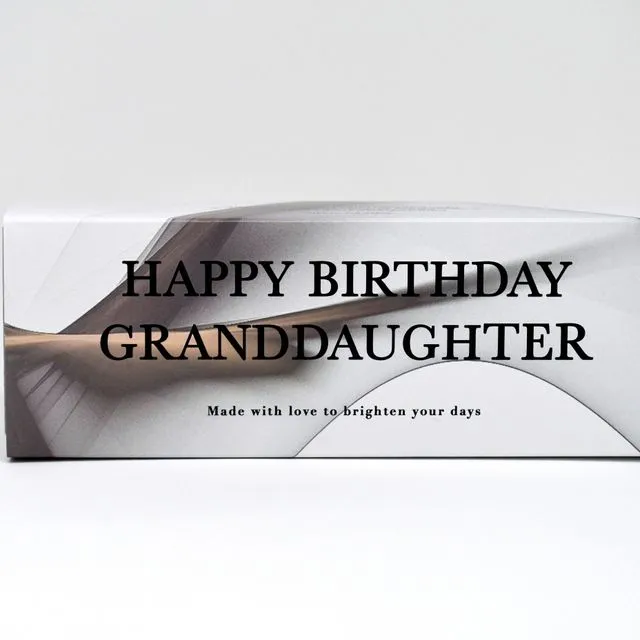 Happy Birthday Granddaughter No 07 - Gift Set of 3 candles