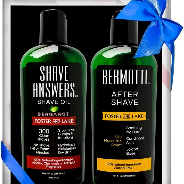 Gift Set- Shave Answers Shave Oil Bergamot & Bermotti Bergamot After Shave
