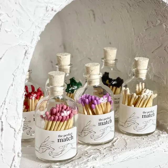 The Perfect Match - Fancy Matches in a Bottle