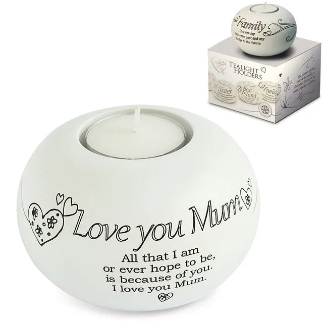 Said with Sentiment Tea Light - Love you Mum