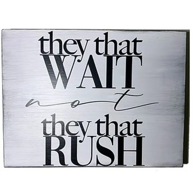 They That Wait - Wood Wall Art