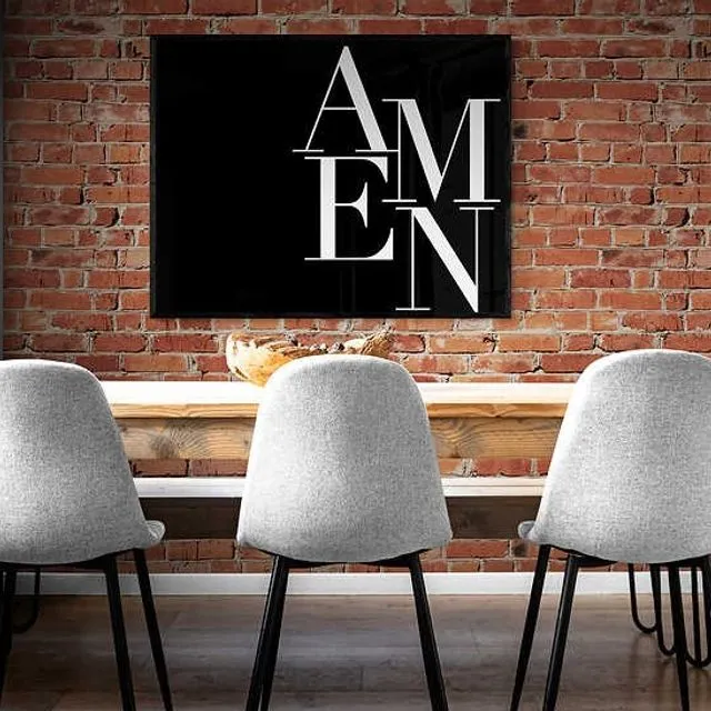 Amen (in black) Poster
