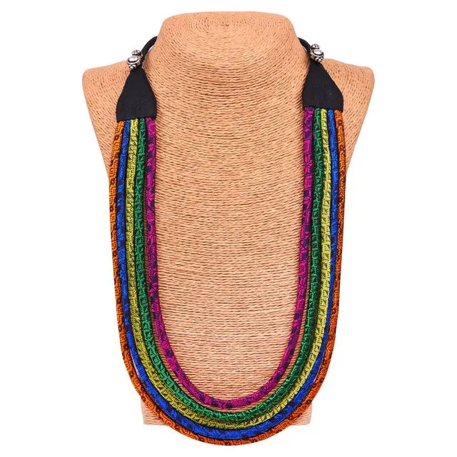 Ethiqana Handmade Multicoloured Strings Necklace