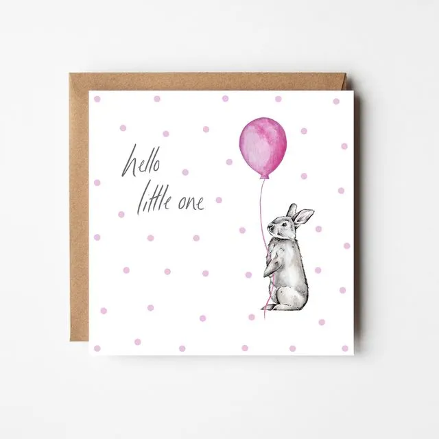 Bunny New Baby Card