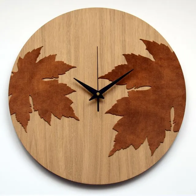 Wooden Wall Clock AUTUMN