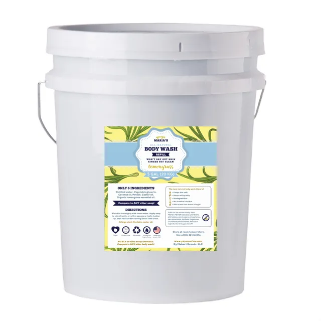 Natural Lemongrass Body Wash 5 gal (20 kg)