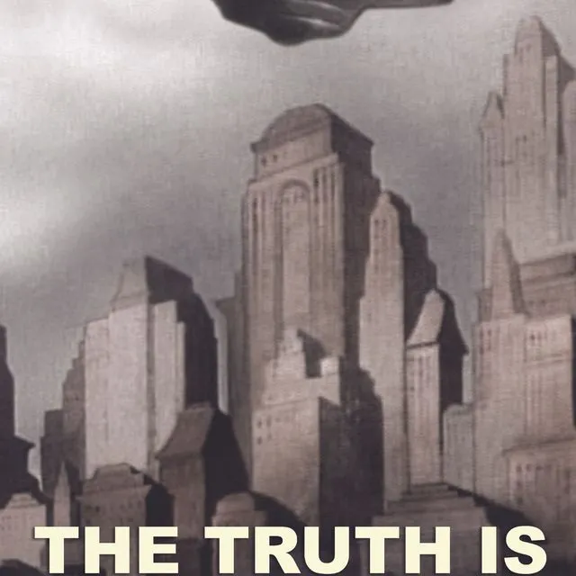 UFO Conspiracy Postcard "The Truth is Out There"