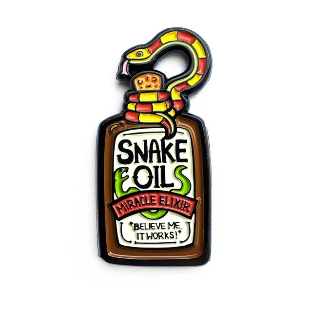 Snake Oil Enamel Pin