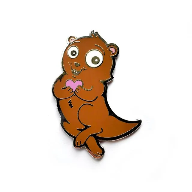 Significant Otter Enamel Pin - Brown
