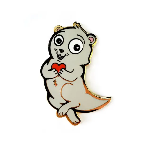 Significant Otter Enamel Pin - Gray