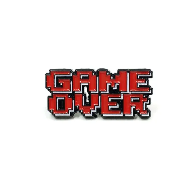 Game Over Pixel Enamel Pin