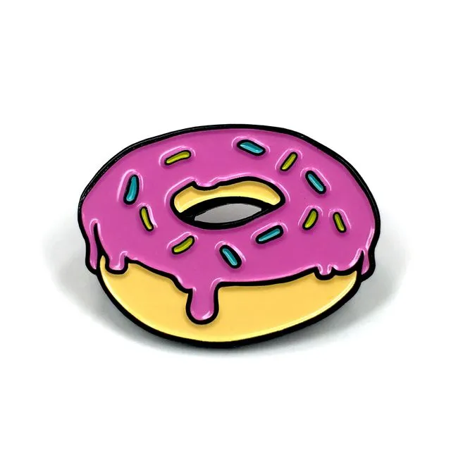 Pink Doughnut Enamel Pin