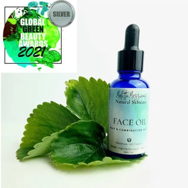100% Natural Face Oil for Oily and Combination Skin 30ml
