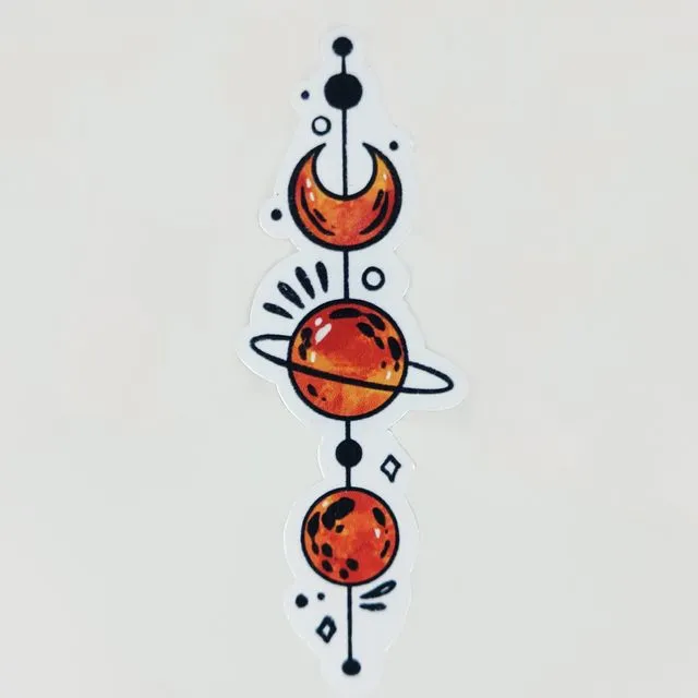 When the Planets Align Glossy Sticker