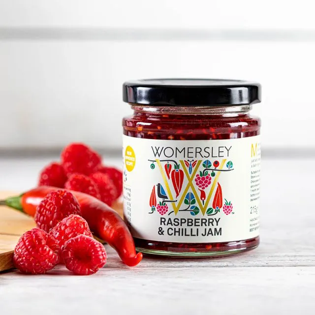 Raspberry & Chilli Jam, Case of 6 x 215g