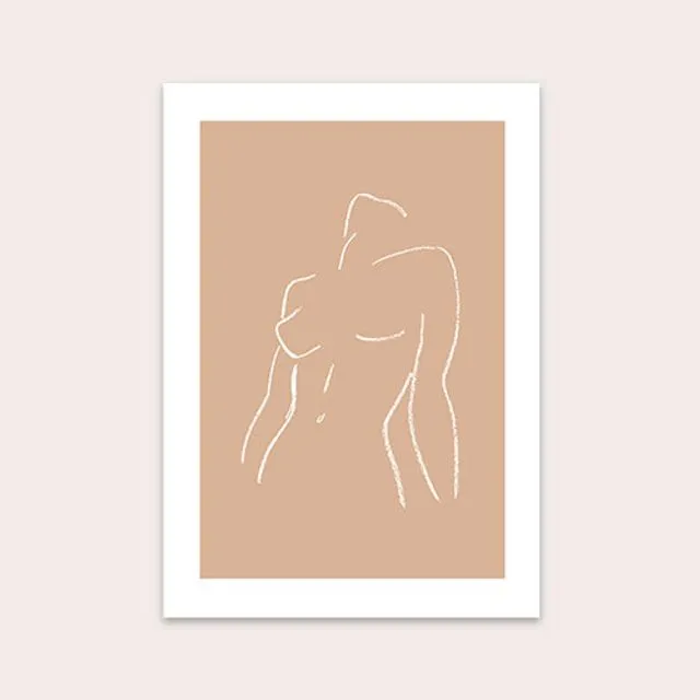 Female Form 02 Nude Art Print A4 (210mm x 297mm)