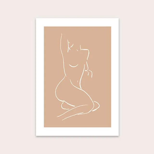 Female Form 03 Nude Art Print A4 (210mm x 297mm)
