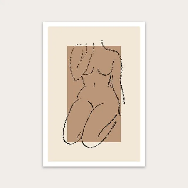 Curvy Girl 03 Art Print A4 (210mm x 297mm)