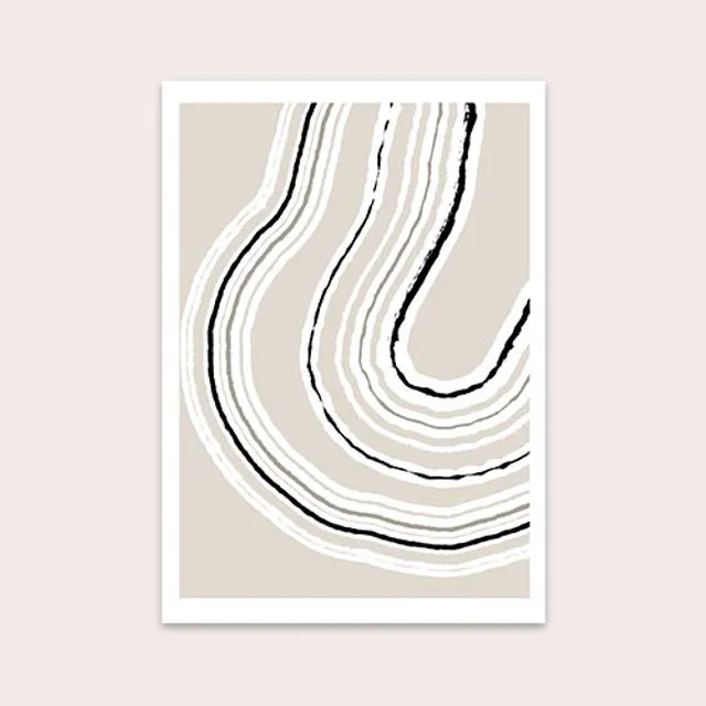 Abstract Geode Art Print A4 (210mm x 297mm)
