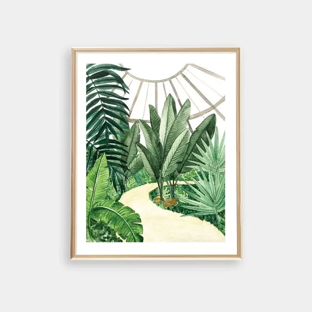 Circle Tropical Conservatory Art Print - Pack of 3