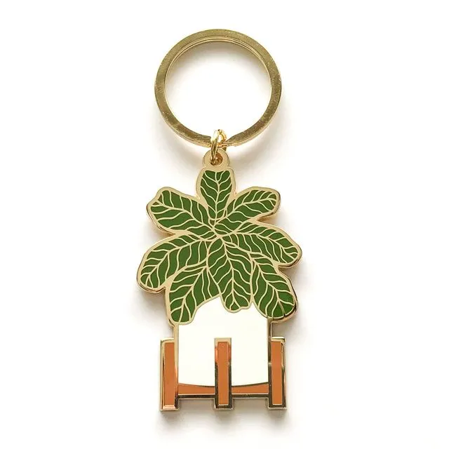 Fiddle Leaf Fig Plant Keychain - Pack of 3