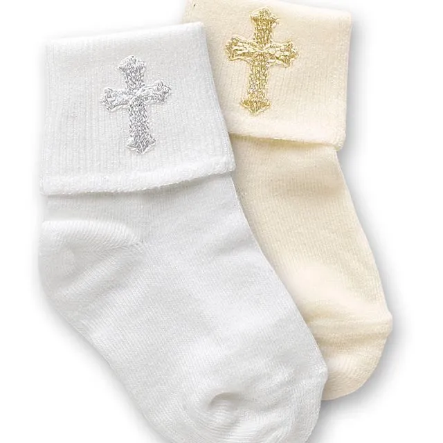Ivory Boys’ christening sock (Each size case of 3)