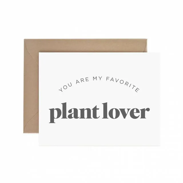 My Favorite Plant Lover Greeting Card - Pack of 6