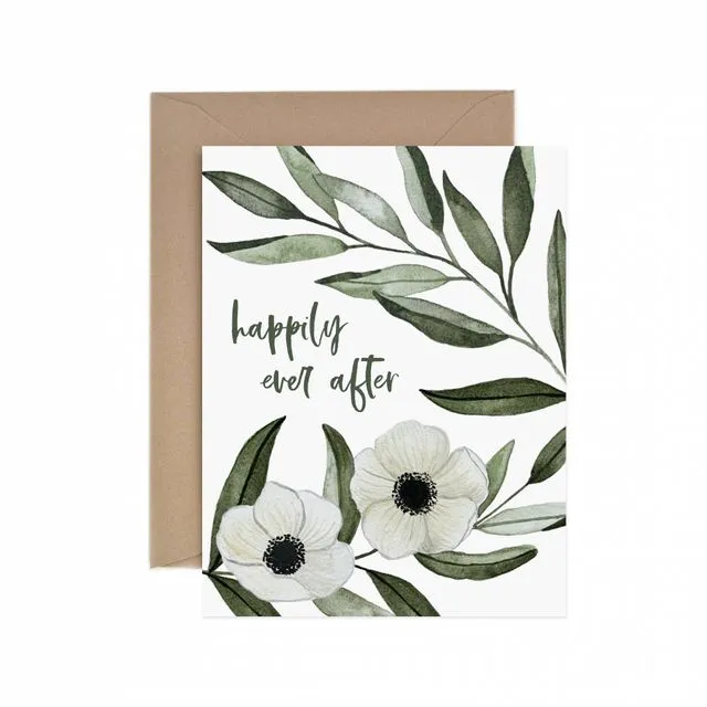 Happily Ever After Anemone Greeting Card - Pack of 6
