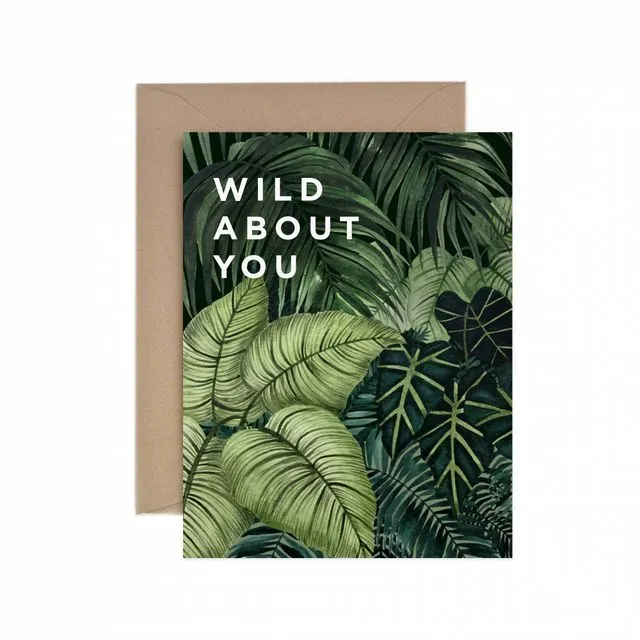 Wild About You Greeting Card - Pack of 6