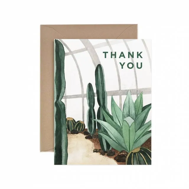 Thank You Cactus Greeting Card - Pack of 6