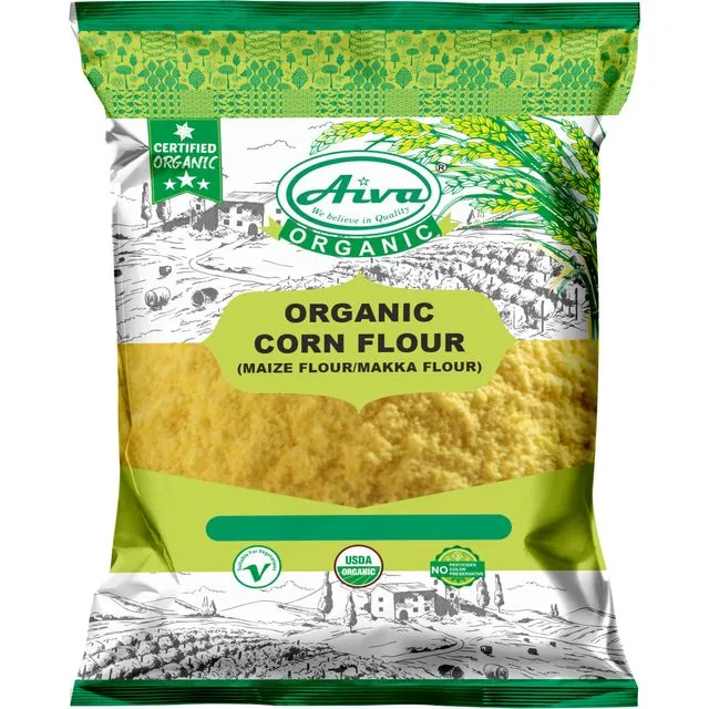 Organic Corn flour (Maize Flour / Makka Atta) 2 lb