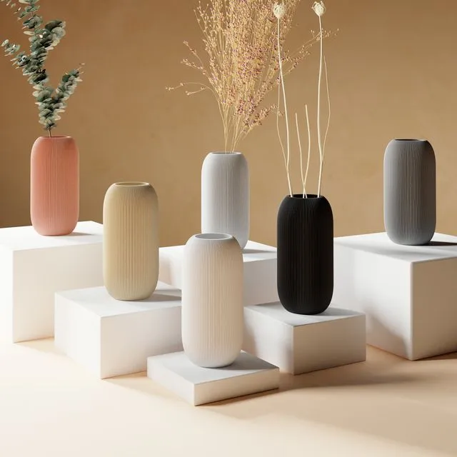 PILLE | Minimalistische Vase | 3D-Druck
