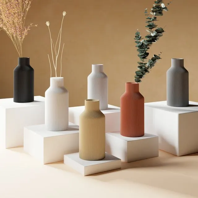 FLASCHE | Minimalistische Vase | 3D-Druck