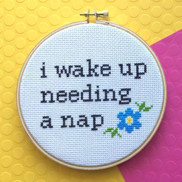 Wake Needing a Nap Stitch Kit