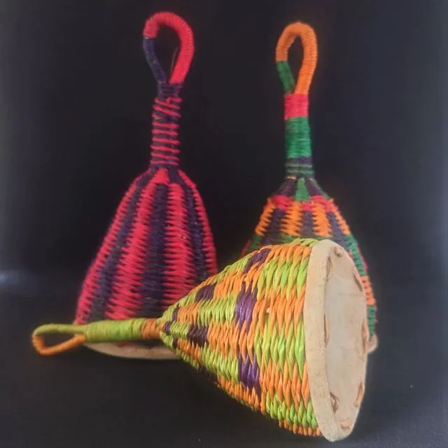 Bolga Woven Rattle | Hand Woven, Eco Friendly African, Natural, Baby, Toy, Music