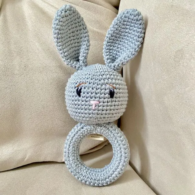 Bella Bunny Handmade Crochet Rattle