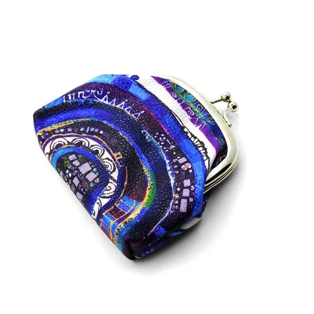 BiggDesign Evil Eye Bead Coin Purse, Evil Eye Bead Patterned, PU Leather,Coin Purse for Women,