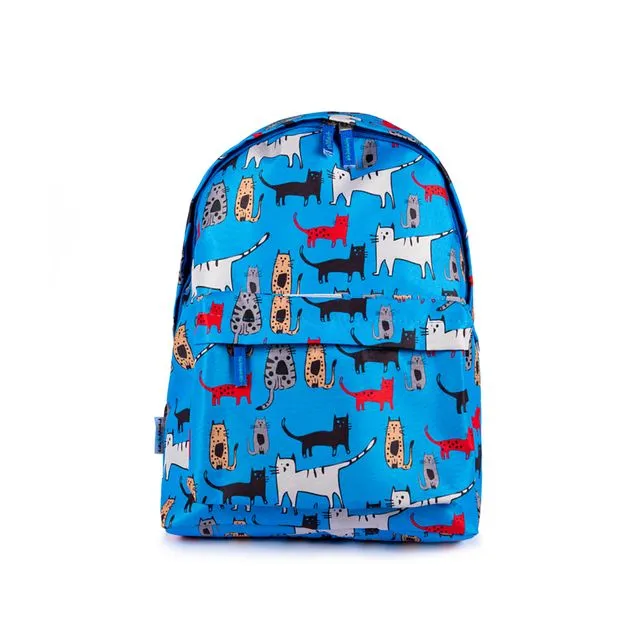 Biggdesign Cats Womens Backpack, Backpacks For Girls, Girls Backpacks, Women Backpack, Large, Lightweight, Waterproof Bookbag, Cute School Backpacks, Blue Color