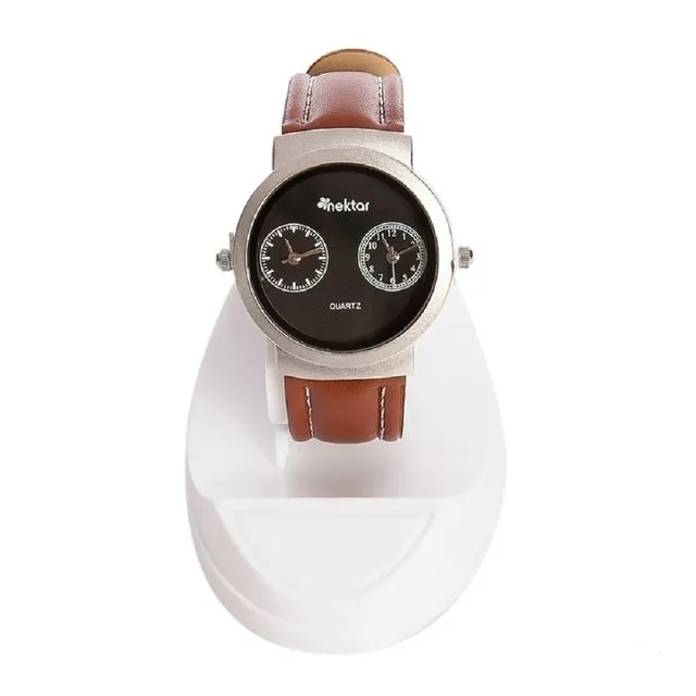 Nectar Wrist Watch, Men's Watch, Sport Wrist Watch, 3 ATM Water Resistant, 2 Years Guaranteed, Brown Leather Strap