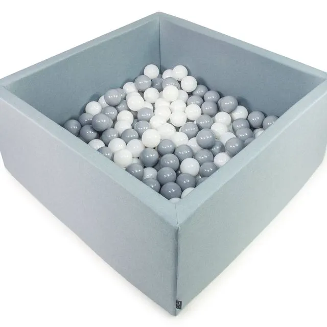 Ball-Pit Square Dark Mint 90x90X40cm (+200 Balls)