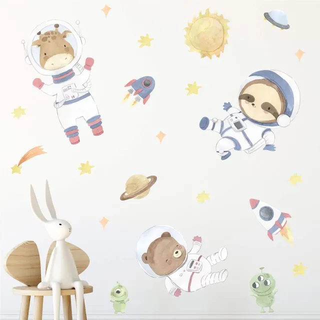 Hakuna Matte XXL Wall Decal «Little Astronauts» 0.9 x 0.6 m