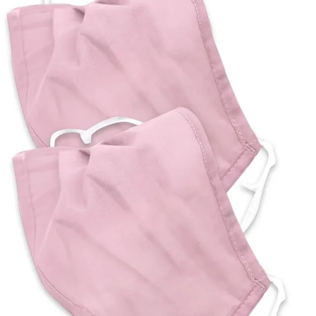 Kids Face Masks (Pink) (Two Pack)