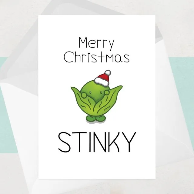 Stinky Sprout Christmas Card