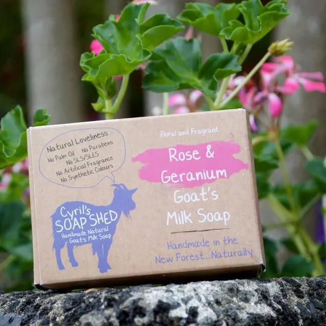 Rose &amp; Geranium Goats Milk Soap