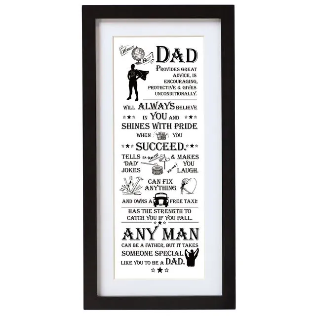 Ultimate Gift for Man Wall Art - Dad