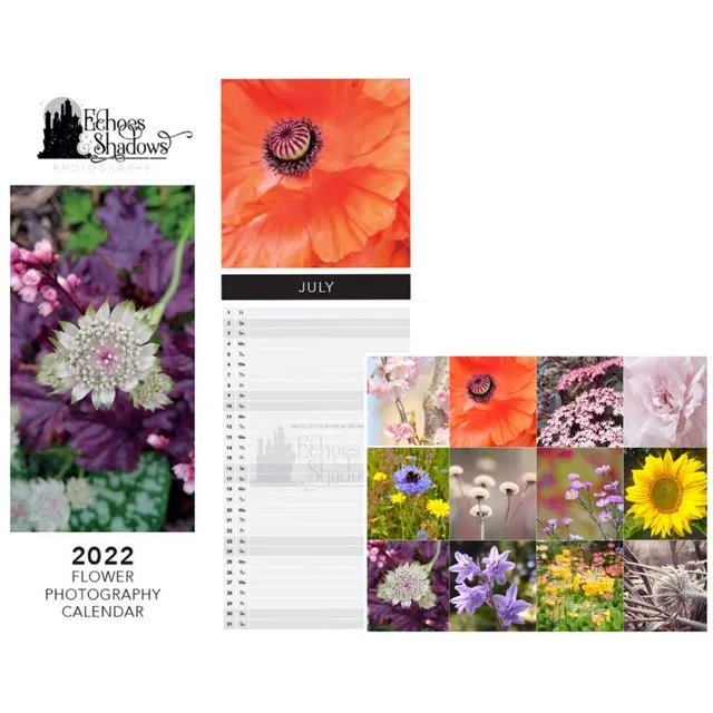 2022 Flower Photography Wall Calendar