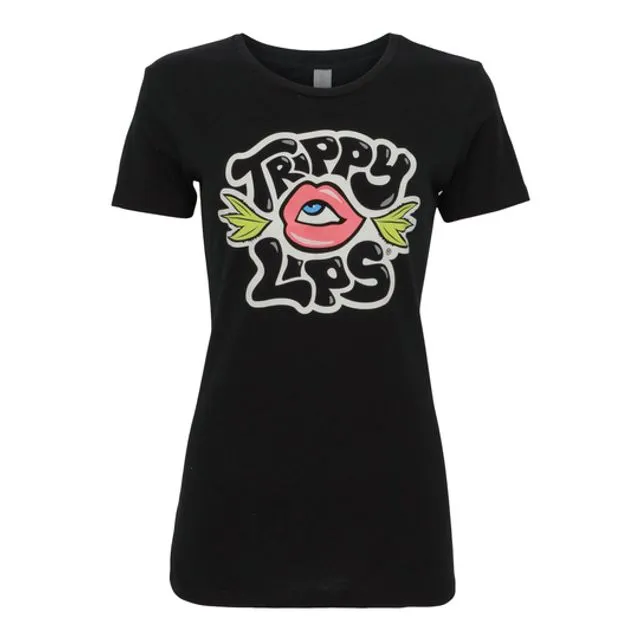 Trippy Lips Crew Neck Ladies T-Shirt
