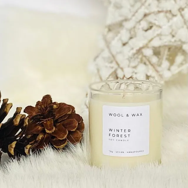 Winter Forest Mini Candle