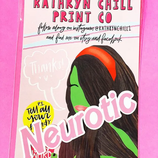 Neurotic Barbie Sticker - 4"